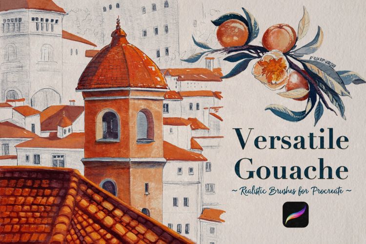 versatile-gouache-procreate-brushes